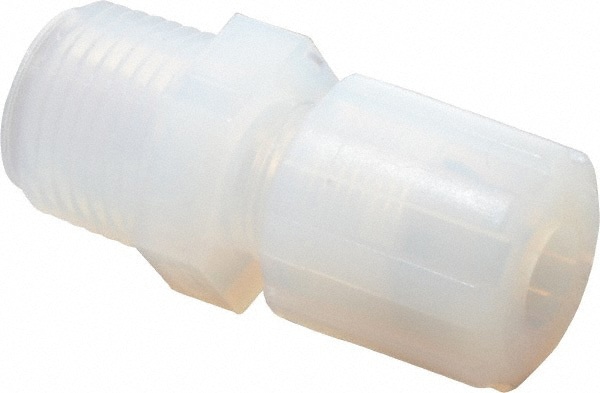 Compression Tube Male Straight Adapter:
